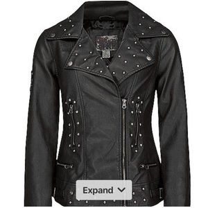 BKE Black Leather Jacket
